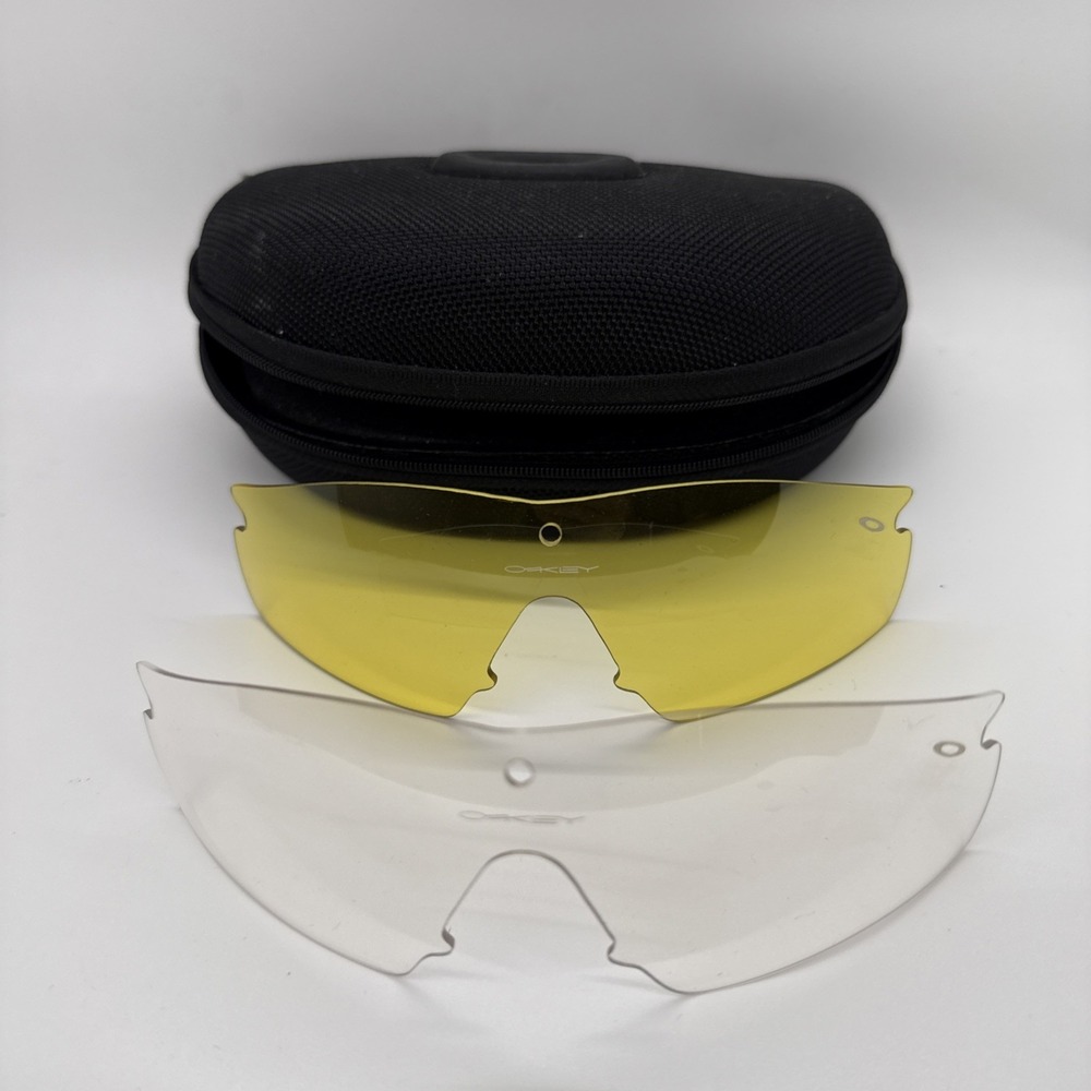 Lot x 2 Vintage Oakley M Frame Yellow and Clear Lens